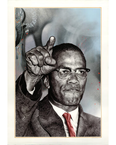 Malcom X print - James Mylne