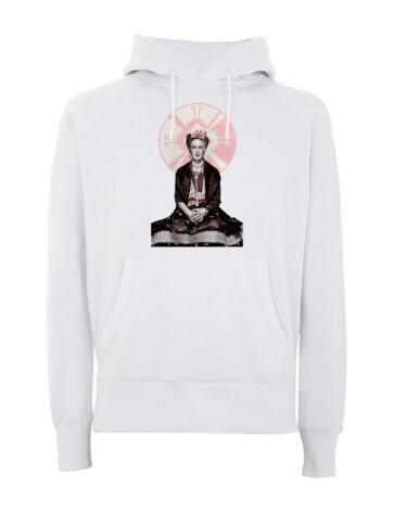 White Frida Kahlo Hoodie