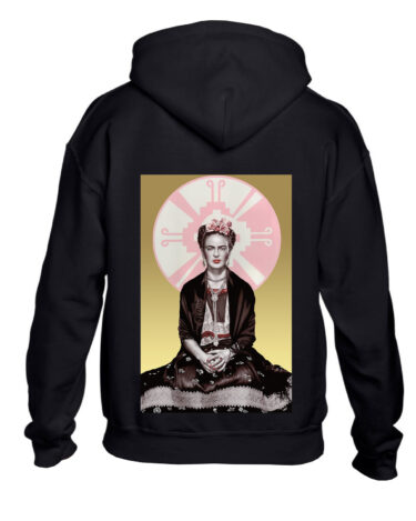 Black Frida Kahlo Oversized Hoodie