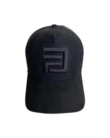 Dripp Factory trucker mesh cap - Black with black embroidery