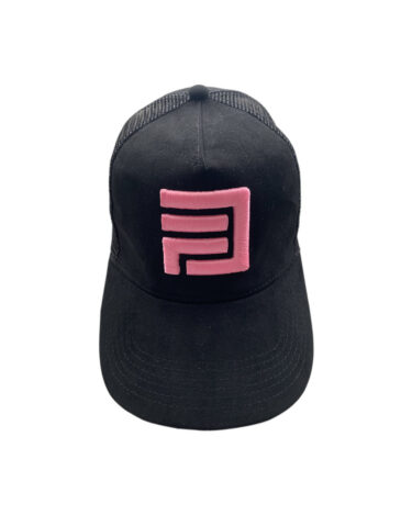 Dripp Factory trucker mesh cap - Pink with black embroidery