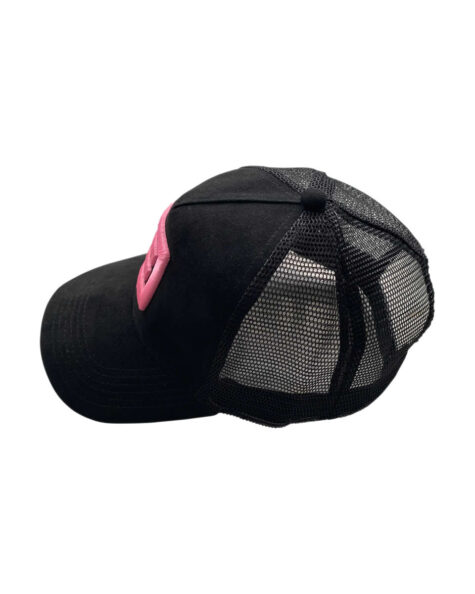 Dripp Factory trucker mesh cap - Pink with black embroidery