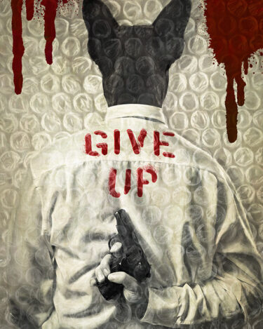 Give Up, print by Jack Savage