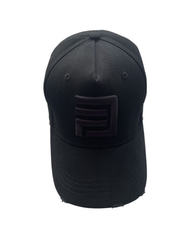 Dripp Factory distressed cap black on black front