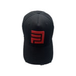 Dripp Factory distressed cap red on black front