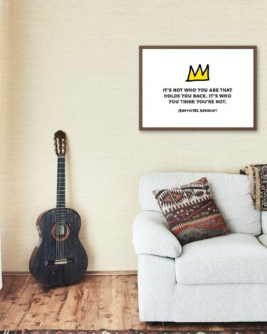Jean-Michel Basquiat "It's not who you are..." Poster