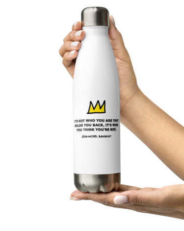 Jean-Michel Basquiat "It's not who you are..." Insulated Stainless Steel Water Bottle